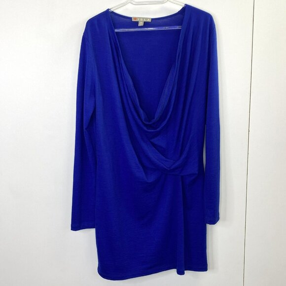 Isla Dresses & Skirts - ISLA New Zealand Tunic Top Shirt Dress Womens Medium 100% Merino Wool Blue